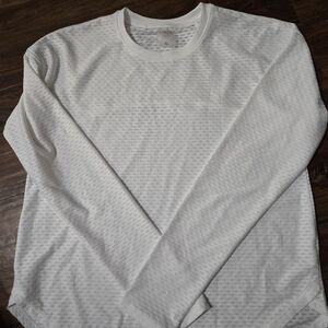 Calia Women's Renew Long Sleeve Round Neck White Aura WAX31338 SIZE XS NWOT